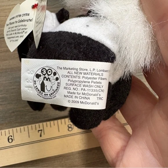 (2009) McDonald’s Ty Teenie Beanie 30th Anniversary “Skunkers” the Skunk 5” - Picture 4 of 5